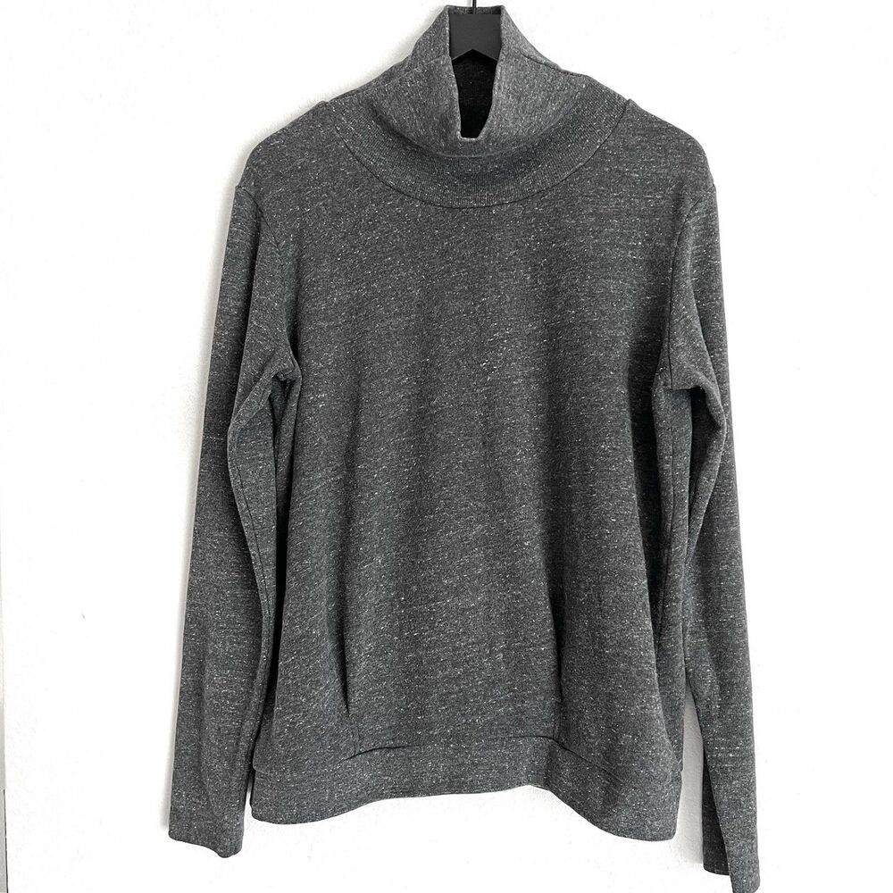 Alo Yoga Weekend Escape Long Sleeve Top Mock Neck Size L Grey